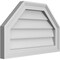 Ekena Millwork Octagonal Top Surface Mount PVC Gable Vent w/ 2"W x 1-1/2"P Brickmould Frame, 22"W x 14"H GVPOT22X1402SN - alternate 4